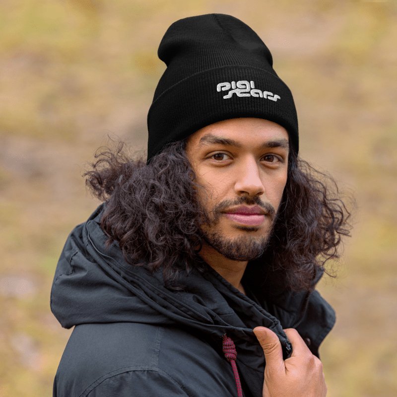Black Cuffed Beanie - Winter Hat for Men and Women - DIGISTARS