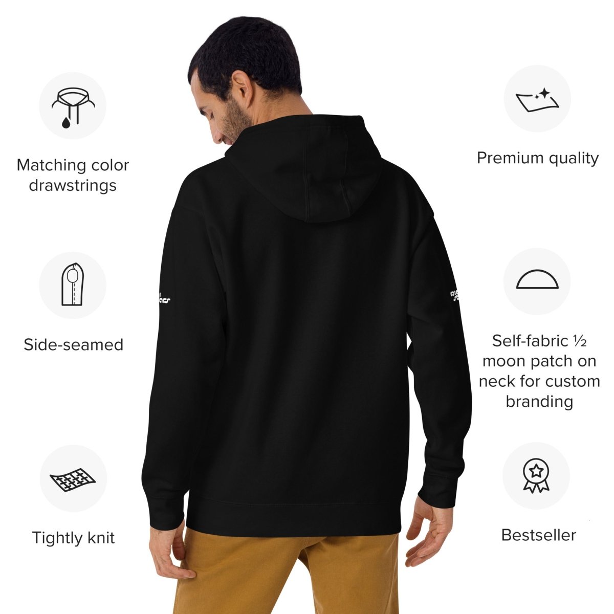 Digistars Unisex Hoodie with Sleeve Prints - DIGISTARS