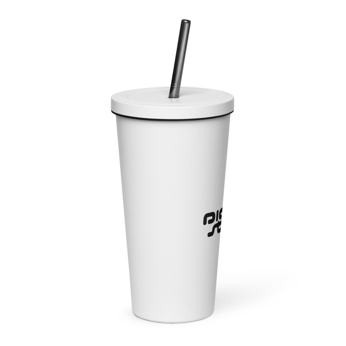 Insulated tumbler with a straw - DIGISTARS