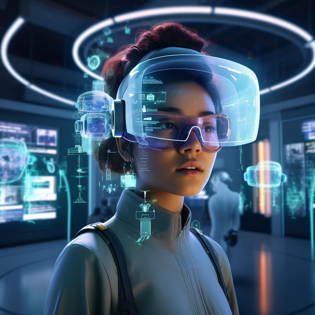 Futuristic Augmented Reality Glasses