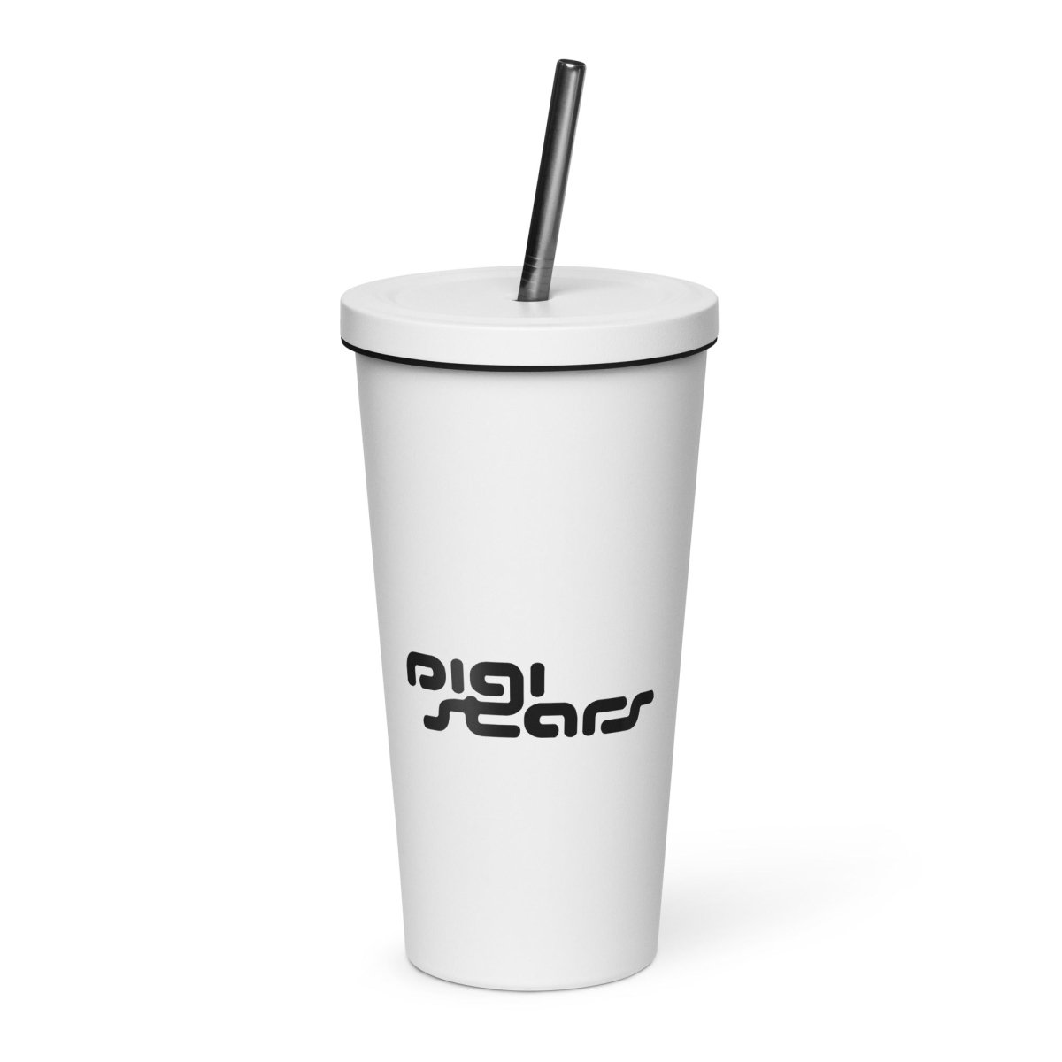 Insulated tumbler with a straw - DIGISTARS