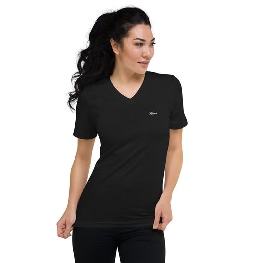 Unisex Short Sleeve V-Neck T-Shirt - digistars