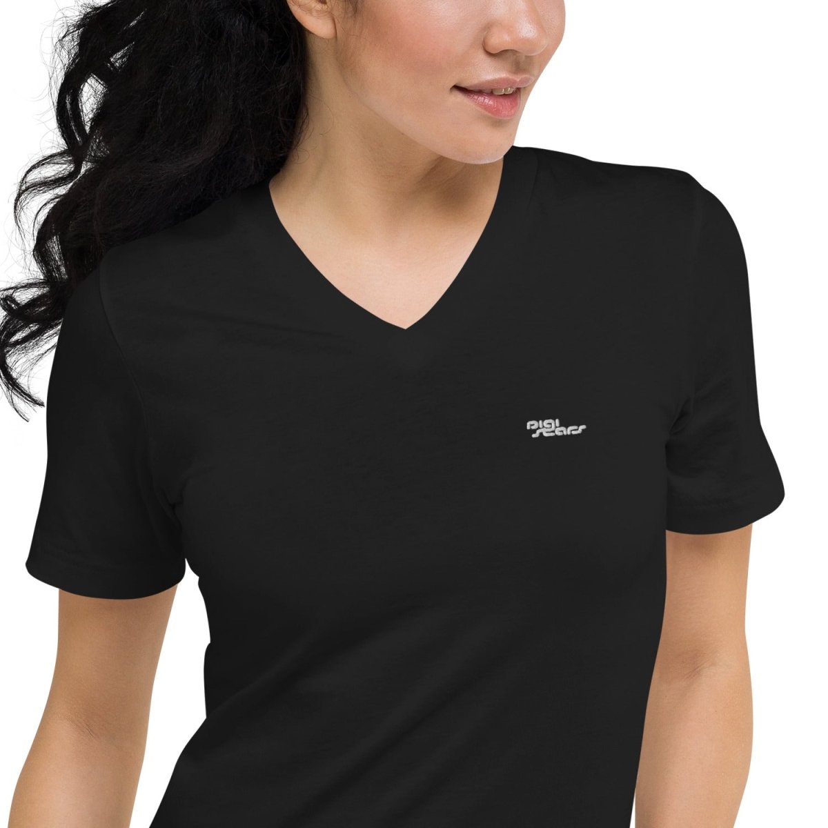 Unisex Short Sleeve V-Neck T-Shirt - digistars