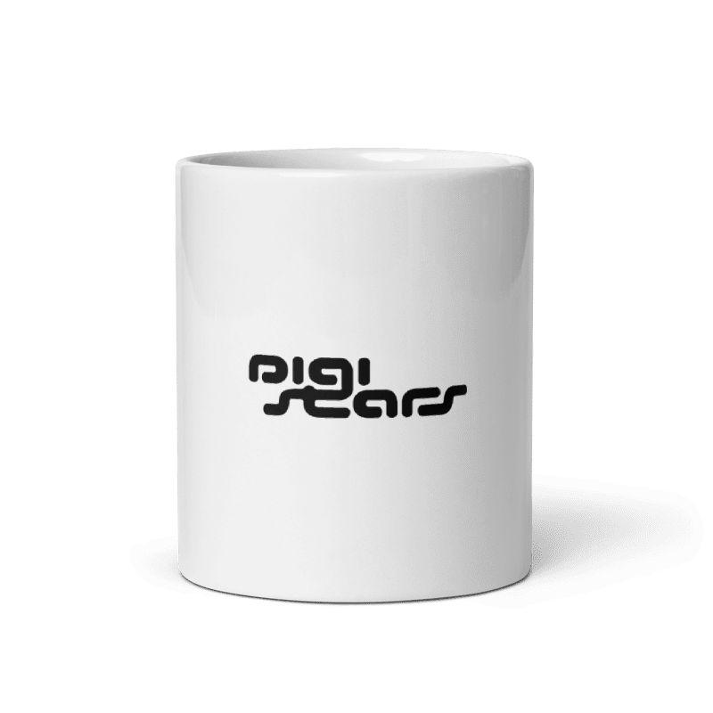 White glossy mug - DIGISTARS