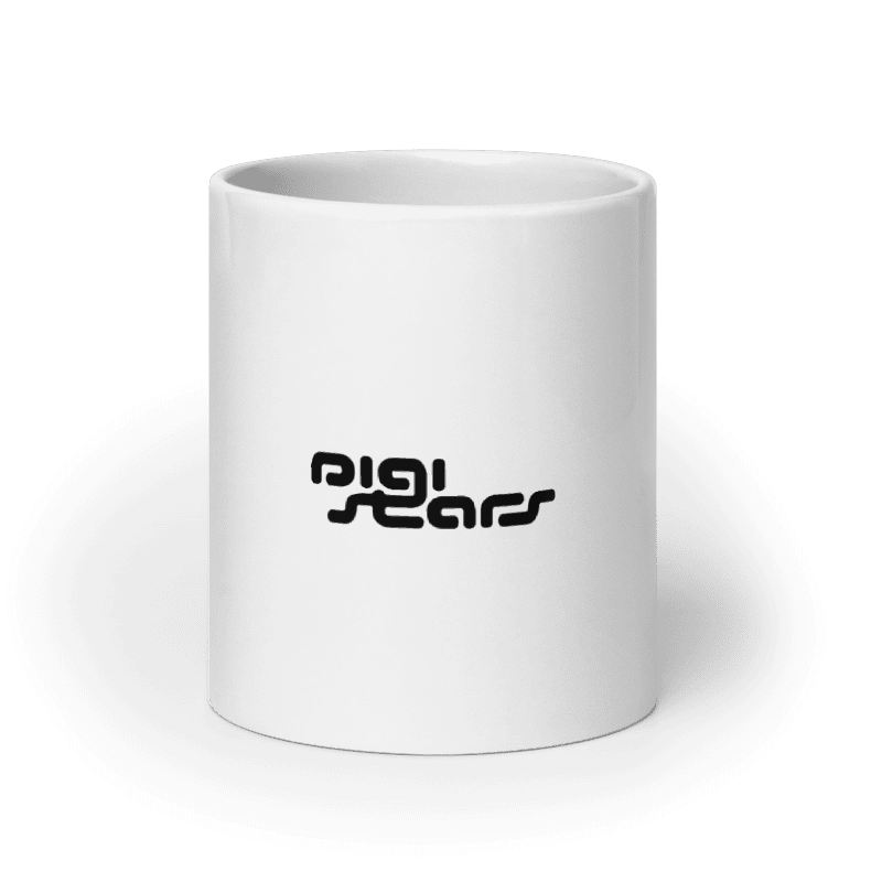 White glossy mug - DIGISTARS