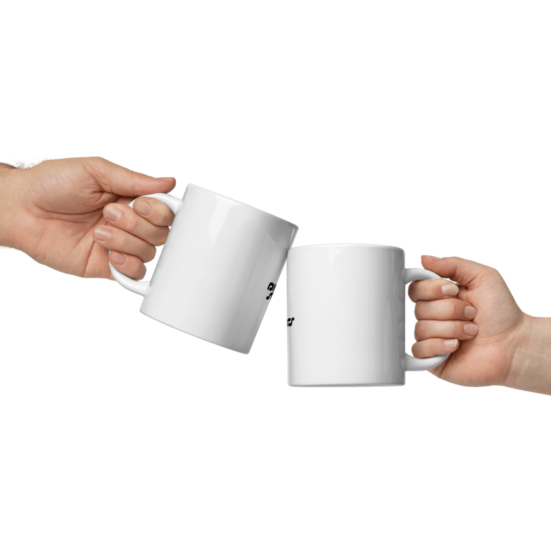 White glossy mug - DIGISTARS